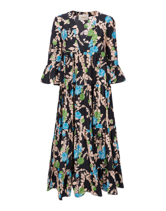 Jennifer Jane Dress LaDoubleJ: Winter Rose Nero DRE0114COT001