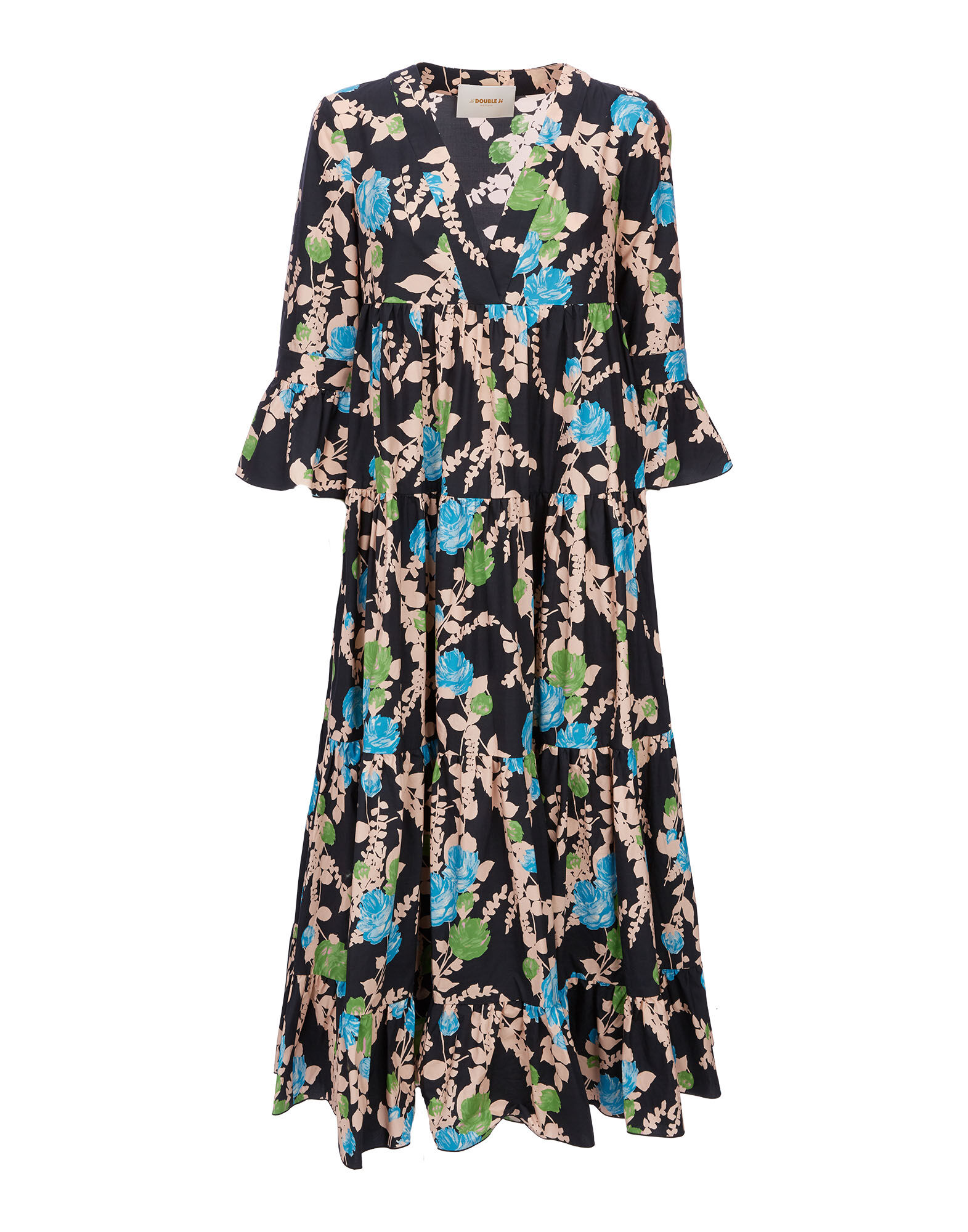 Jennifer Jane Dress LaDoubleJ: Winter Rose Nero DRE0114COT001