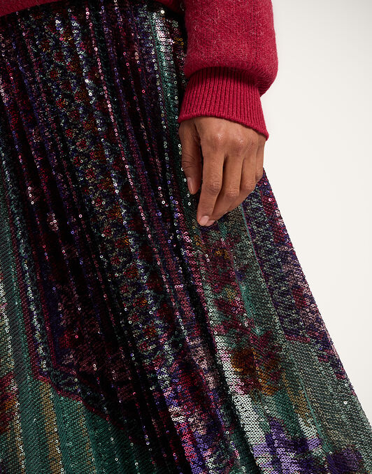 Accordion Skirt La DoubleJ: Regalia Placée Menta Accordion Skirt La DoubleJ: Regalia Placée Menta SKI0183PAI014