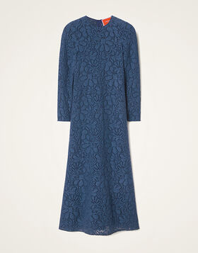 Lacey Long Sleeve Swing Dress La DoubleJ: Solid Blue DRE0184LAC003