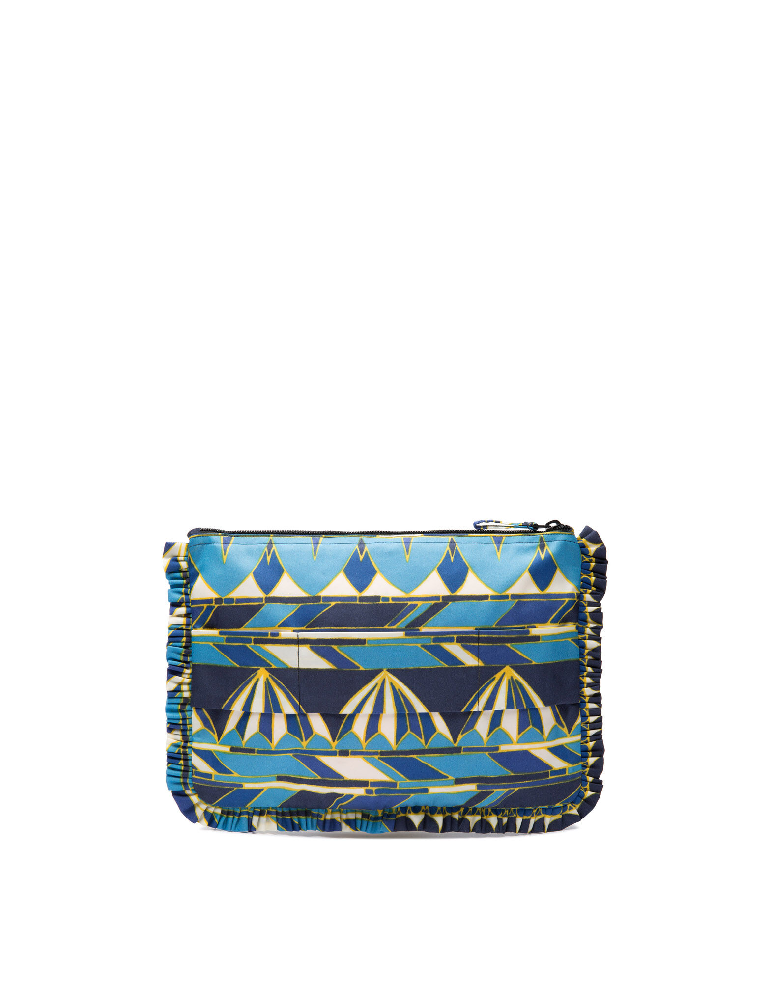 Hand Pochette LaDoubleJ: Umbrellas Blu BAG0002NYL001