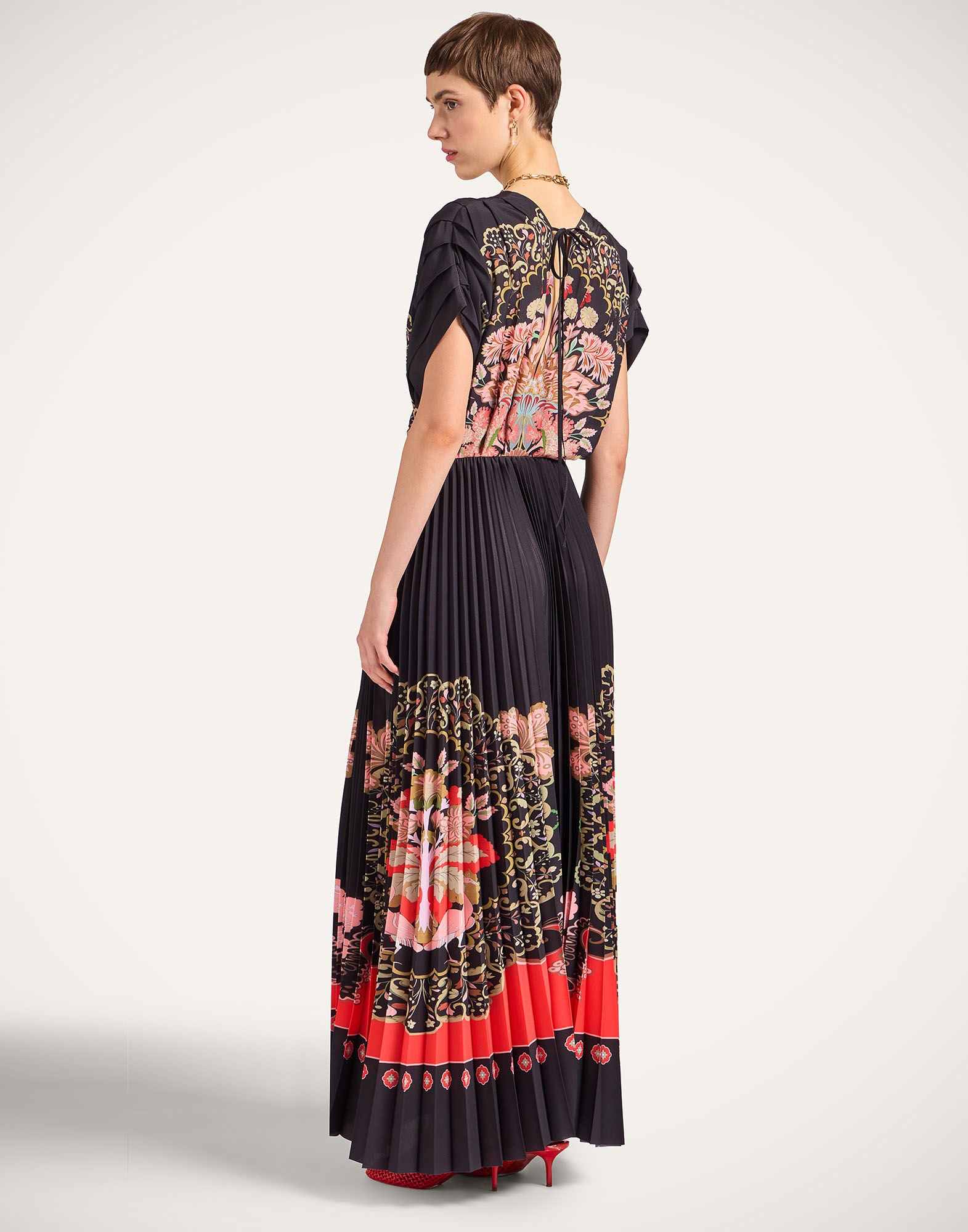 Accordion Dress La DoubleJ: Cornucopia Placée Black Accordion Dress La DoubleJ: Cornucopia Placée Black DRE0991CHF007