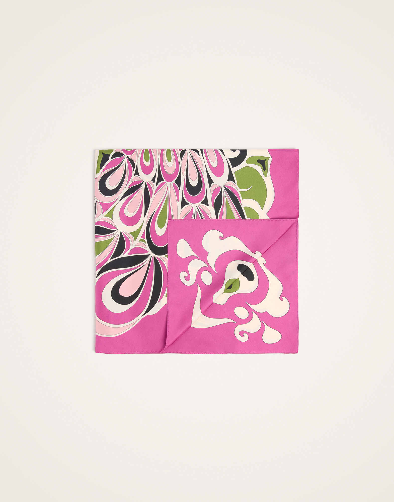 Foulard 90 La DoubleJ: Phoenix Placée Pink SCA0067SIL006