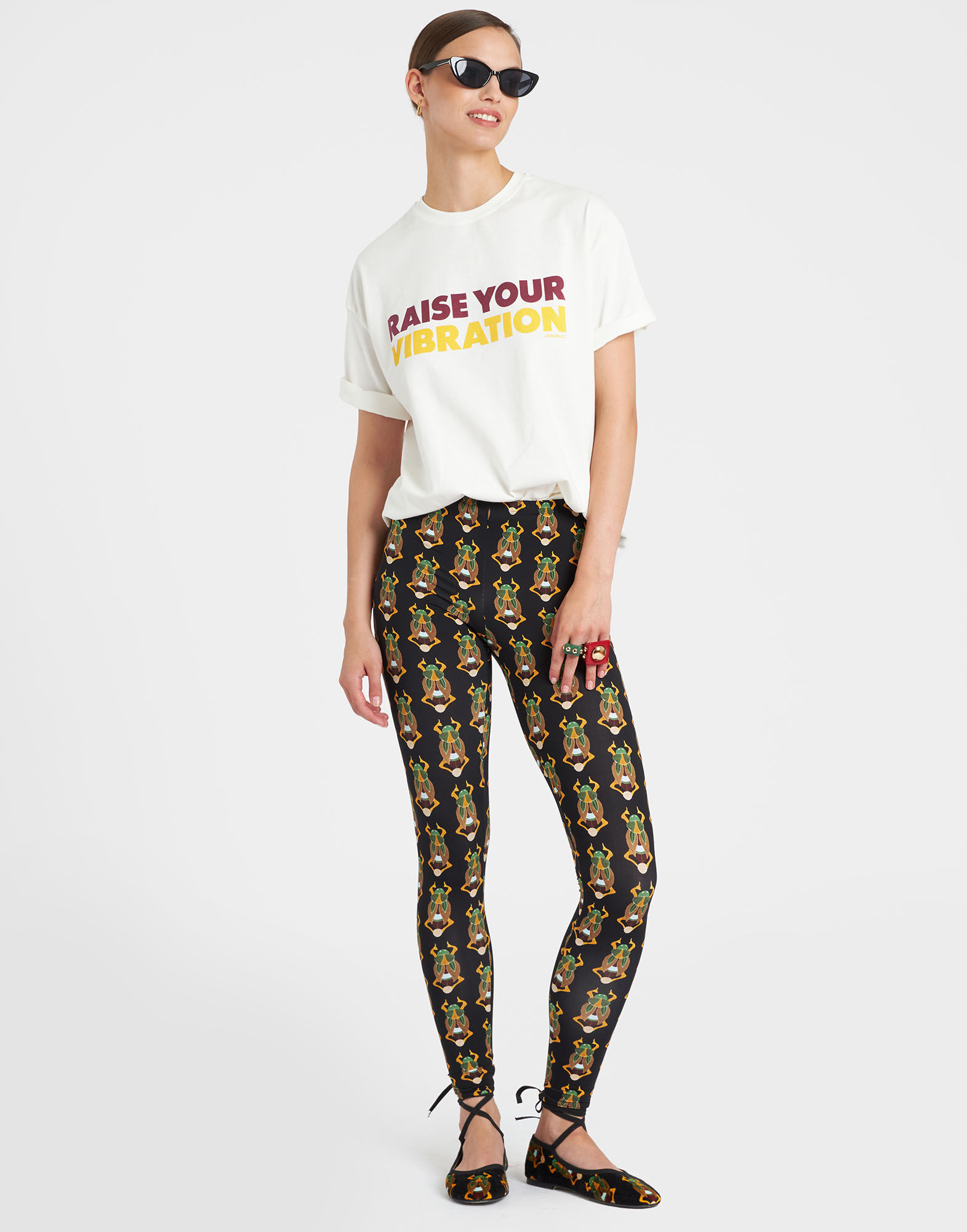 Leggings La DoubleJ: Scarab Black Leggings La DoubleJ: Scarab Black TRO0013JER005