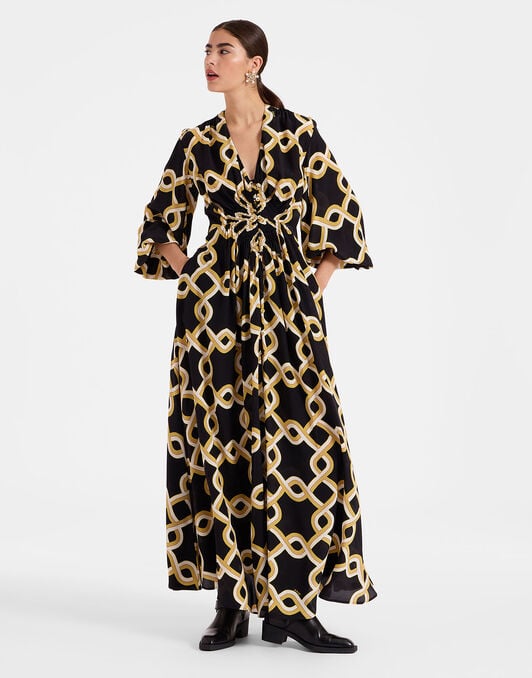 Long Camerino Dress La DoubleJ: Tackle Black Long Camerino Dress La DoubleJ: Tackle Black DRE0720CRE002