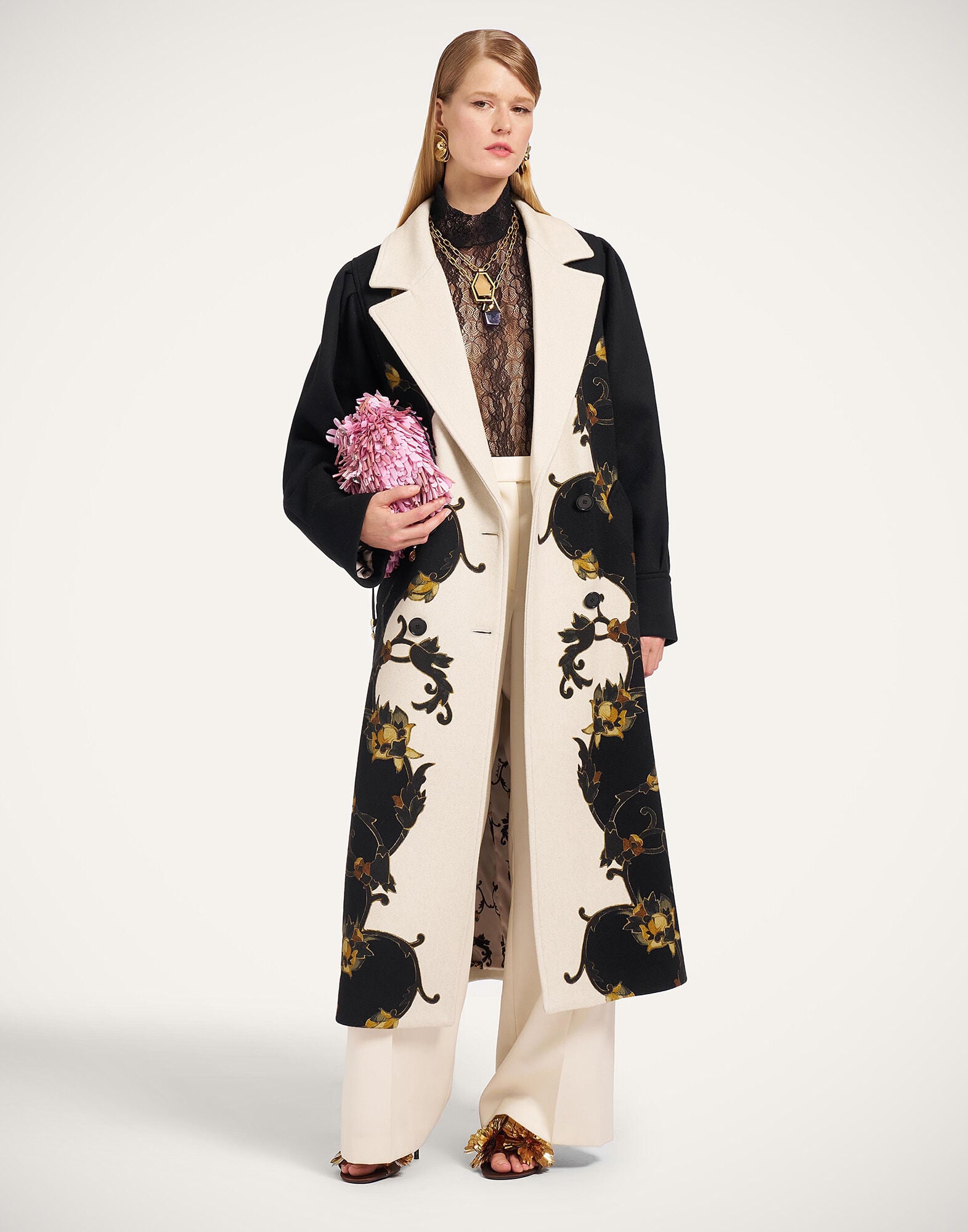 Victoria Coat La DoubleJ: Buttercup Placée Black Victoria Coat La DoubleJ: Buttercup Placée Black JAC0207PLA003