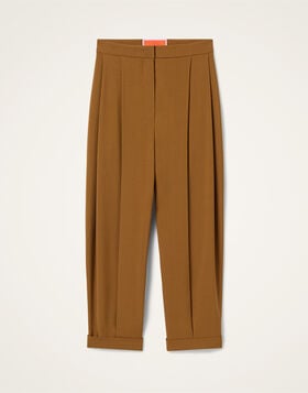 Pleated Pants La DoubleJ: Solid Tobacco TRO0214VIS035