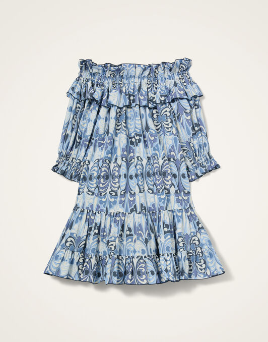 Mini Breakfast Dress La DoubleJ: Cocoon Blue Mini Breakfast Dress La DoubleJ: Cocoon Blue DRE1075COT039