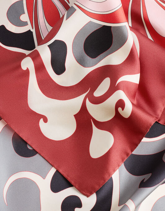 Foulard 90 La DoubleJ: Phoenix Placée Bordeaux SCA0067SIL006