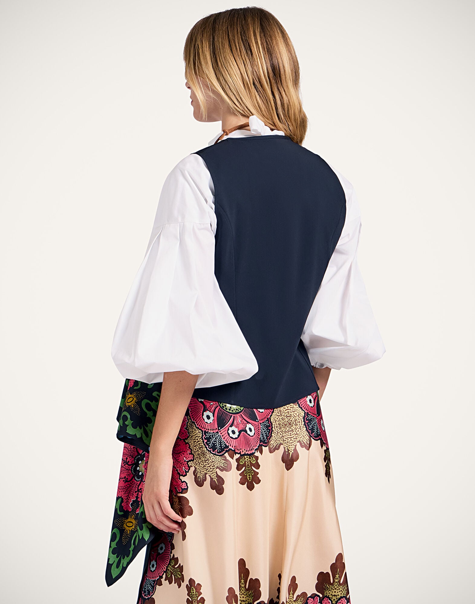 Scarf Gilet La DoubleJ: Bounty Placée Red SCA0081SIL006