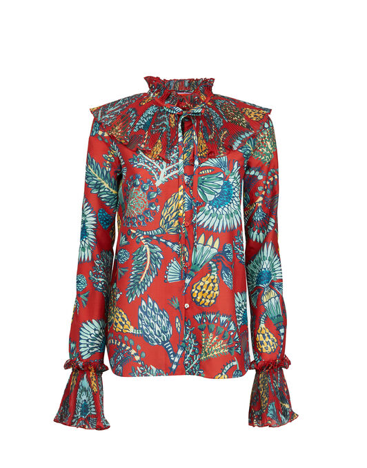 Nefertiti Shirt La DoubleJ: Sicomore Red Nefertiti Shirt La DoubleJ: Sicomore Red SHI0081SIL010