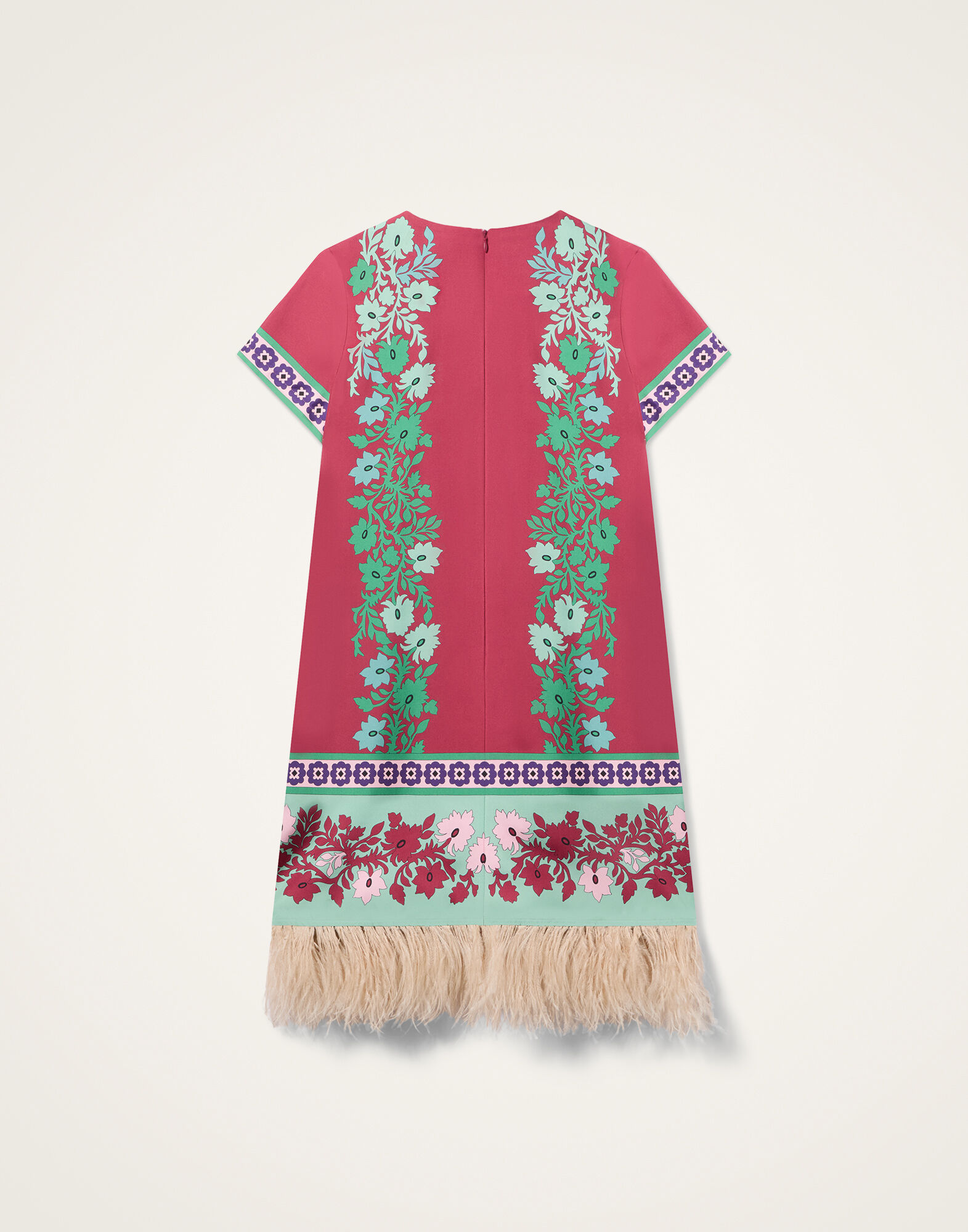 Mini Swing Dress La DoubleJ: Regalia Placée Red Mini Swing Dress La DoubleJ: Regalia Placée Red DRE0963SIL006