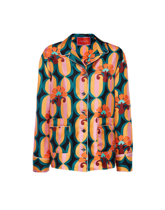 Pajama Shirt La DoubleJ: Arcturus Blue Petrol Pajama Shirt La DoubleJ: Arcturus Blue Petrol SHI0077SIL001
