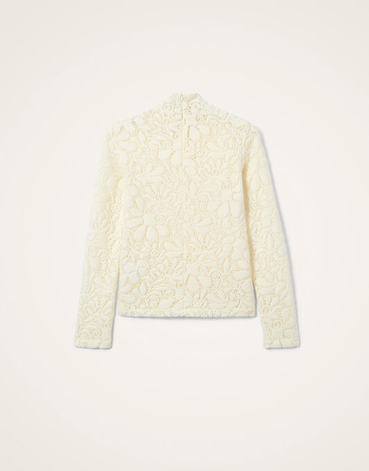 Lacey Turtleneck La DoubleJ: Solid Off White Lacey Turtleneck La DoubleJ: Solid Off White TOP0171LAC003