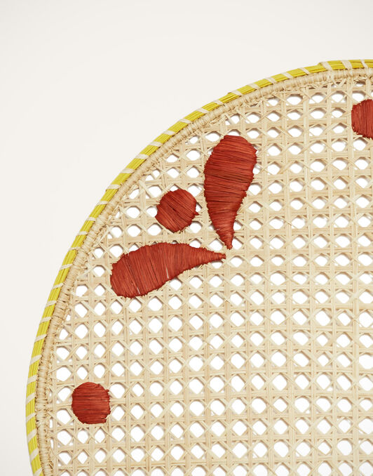 Raffia Placemats Set Of 2 La DoubleJ: Capri Brick Raffia Placemats Set Of 2 La DoubleJ: Capri Brick PMT0007RAF010