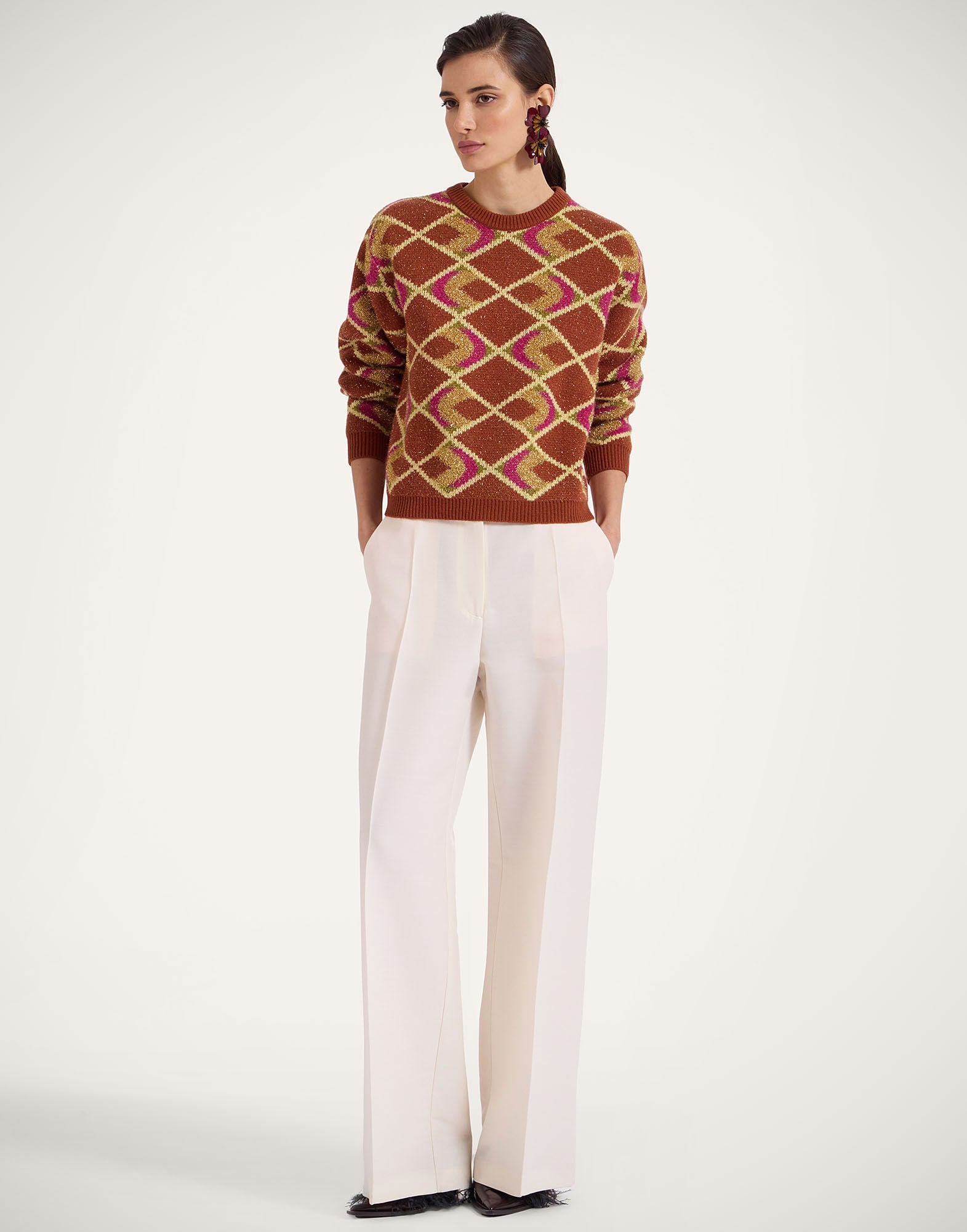 Half-Light Crewneck La DoubleJ: Half-Light Brown Half-Light Crewneck La DoubleJ: Half-Light Brown PUL0240KNI132