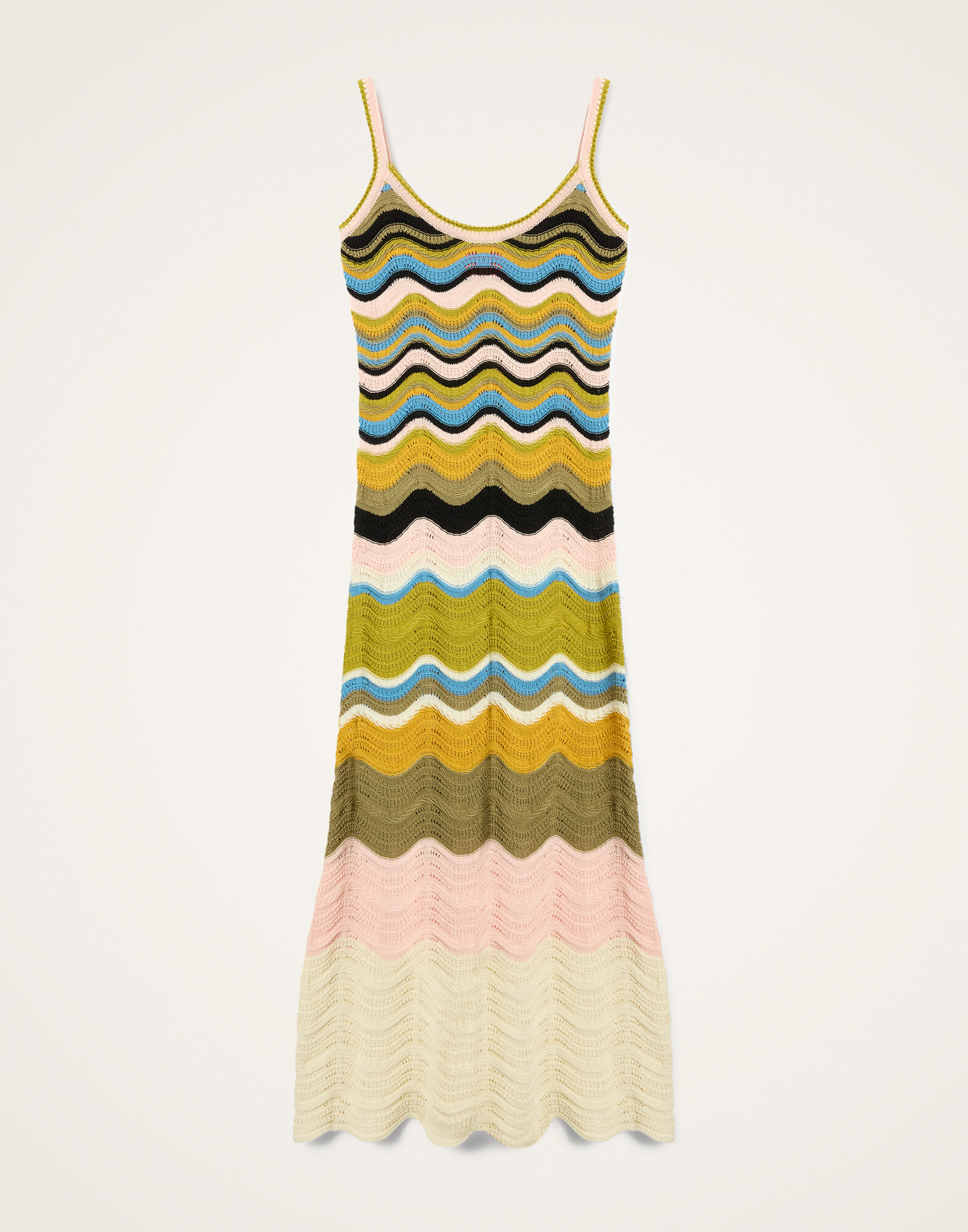 Chevron Sundress La DoubleJ: Multicolor Geen & Pink Chevron Sundress La DoubleJ: Multicolor Geen & Pink DRE0916KNI158