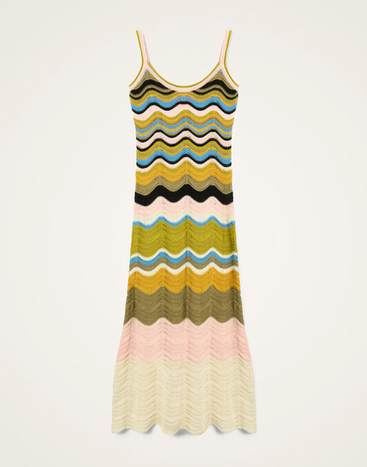 Chevron Sundress La DoubleJ: Multicolor Geen & Pink Chevron Sundress La DoubleJ: Multicolor Geen & Pink DRE0916KNI158