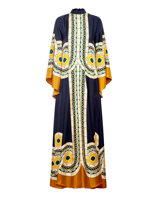Magnifico Dress La DoubleJ: Mudejar Placée Blue DRE0232SIL006