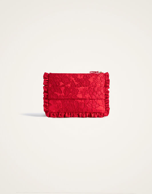 Hand Pochette La DoubleJ: Peony Red BAG0059JCQ111
