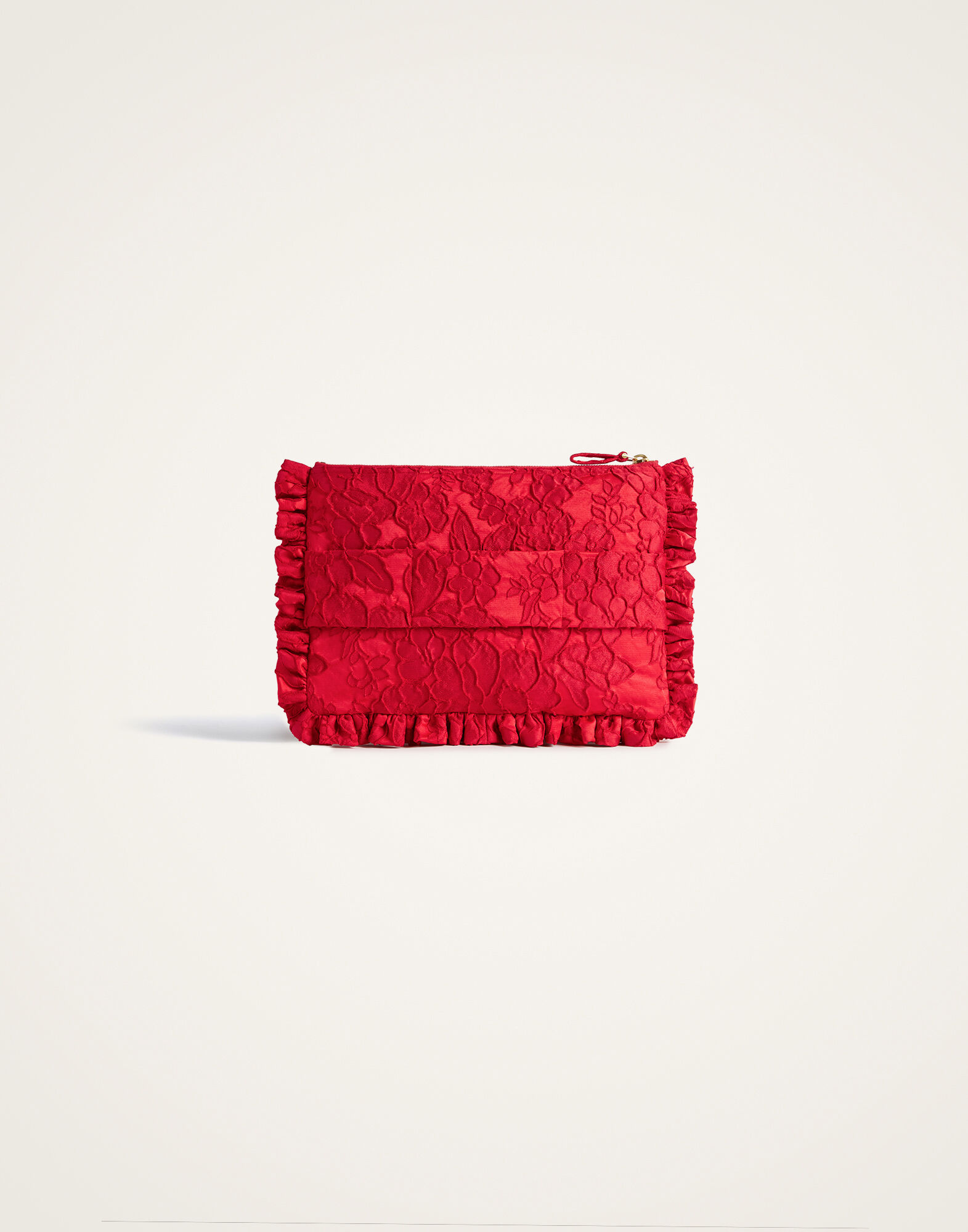 Hand Pochette La DoubleJ: Peony Red BAG0059JCQ111