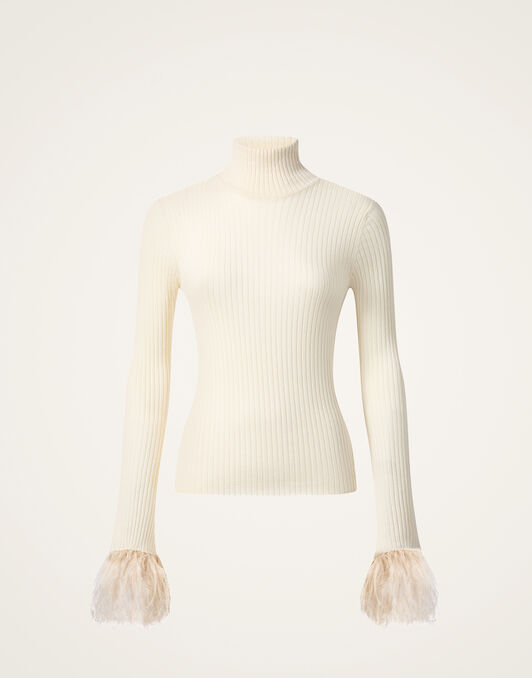 High Kick Top La DoubleJ: Solid Off White PUL0167KNI091