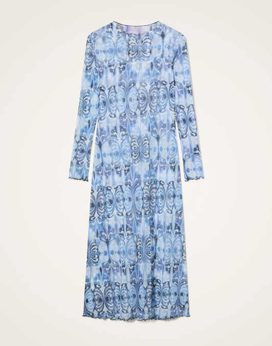 Slinky Swing Dress La DoubleJ: Cocoon Blue Slinky Swing Dress La DoubleJ: Cocoon Blue DRE1104TUL003
