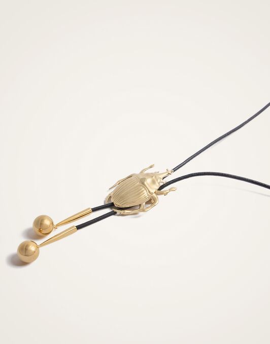 Scarab Cow Tie La DoubleJ: 24K Gold Plate NEC0041BRA003