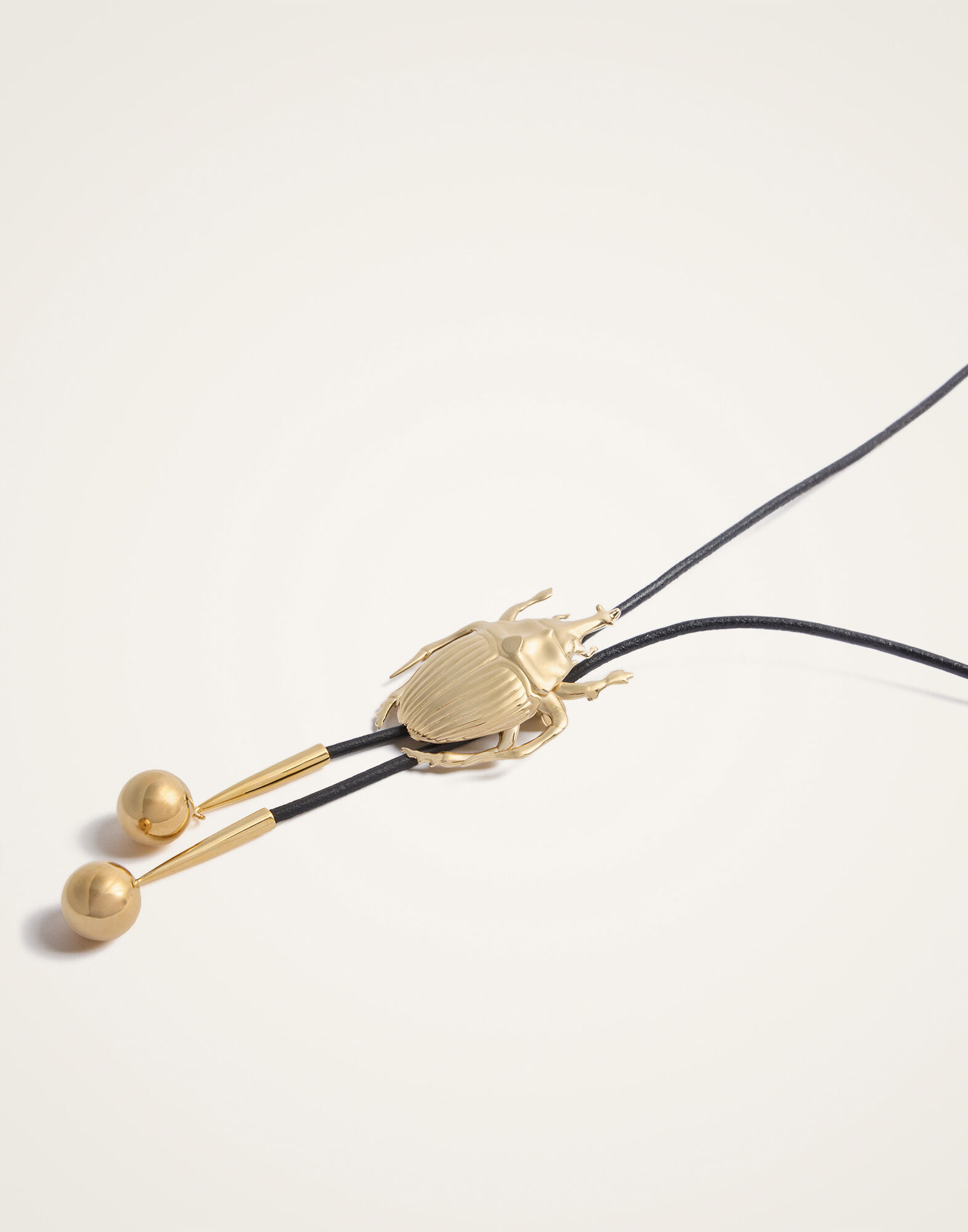Scarab Cow Tie La DoubleJ: 24K Gold Plate NEC0041BRA003