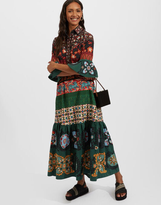Artemis Dress La DoubleJ: Patchwork Placée Artemis Dress La DoubleJ: Patchwork Placée DRE0201FAI002