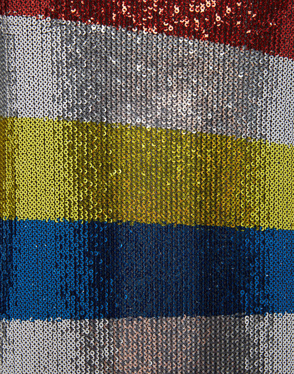 Supreme Swing Dress La DoubleJ: Rainbow Sequins Placée Supreme Swing Dress La DoubleJ: Rainbow Sequins Placée DRE0445PAI004