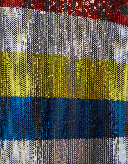 Supreme Swing Dress La DoubleJ: Rainbow Sequins Placée Supreme Swing Dress La DoubleJ: Rainbow Sequins Placée DRE0445PAI004