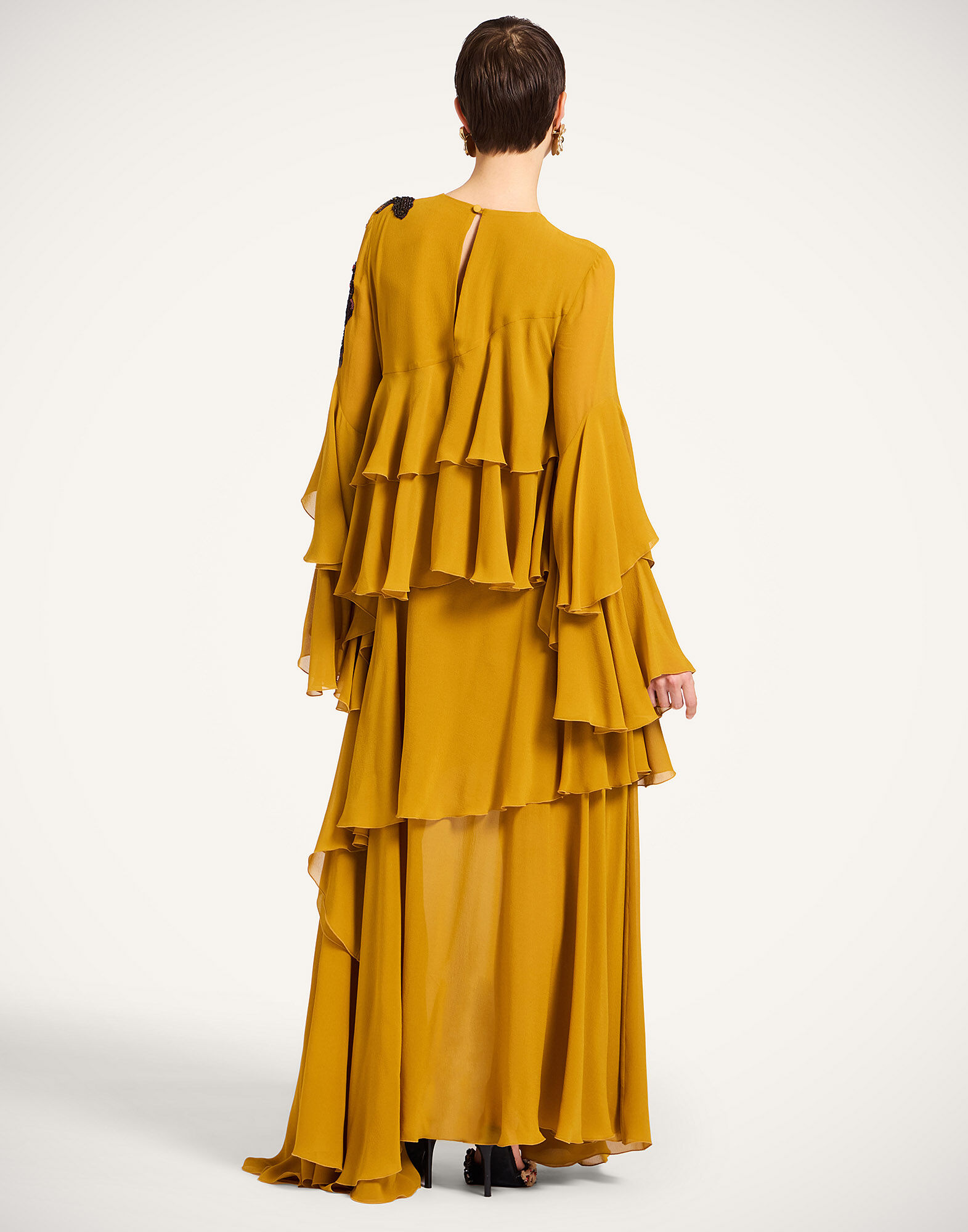 Naiad Dress La DoubleJ: Solid Dark Yellow DRE1012SIL025