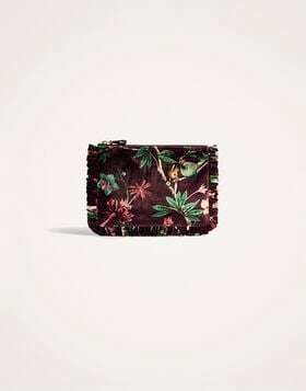 Hand Pochette La DoubleJ: Zooflora Burgundy BAG0059VEL001