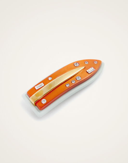 Jazzy Salon Clip La DoubleJ: Solid Orange CLI0001POL008