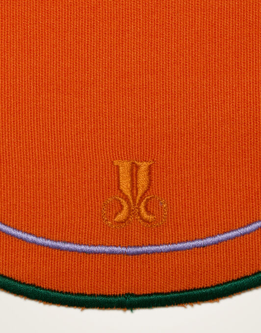 Medallion Placemats Set Of 2 La DoubleJ: Solid Orange Medallion Placemats Set Of 2 La DoubleJ: Solid Orange PMT0028ACR003