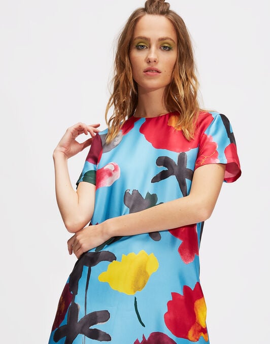 Swing Dress La DoubleJ: Prom Azzurro Swing Dress LaDoubleJ: Prom Azzurro DRE0001SIL001