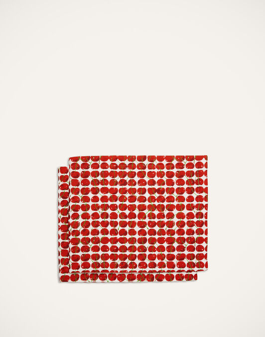 Placemat Set Of 2 La DoubleJ: Cherries Avorio Placemat Set Of 2 La DoubleJ: Cherries Avorio TBM0001LIN005