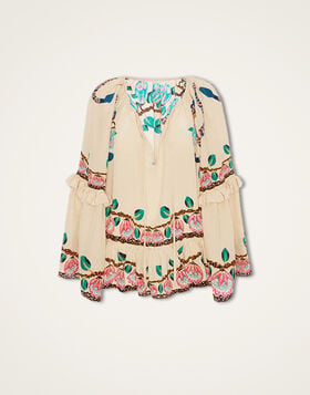 Boho Blouse La DoubleJ: Eve Ecru TOP0132CRE005