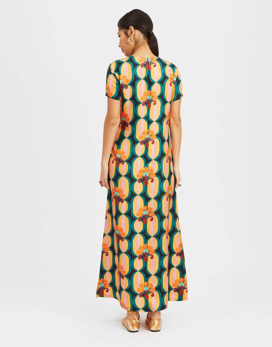 Swing Dress La DoubleJ: Arcturus Blue Petrol Swing Dress La DoubleJ: Arcturus Blue Petrol DRE0001SIL001