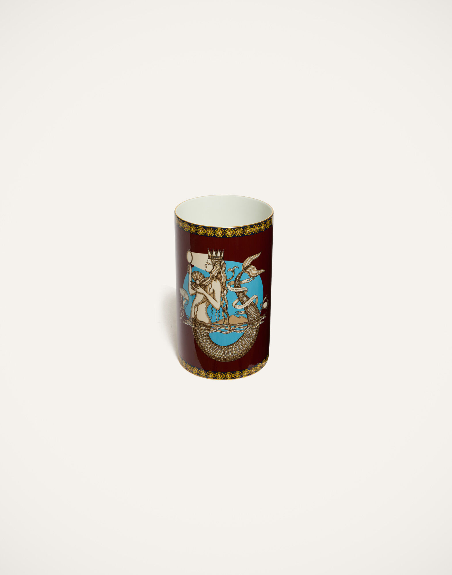 Small Pillar Vase La DoubleJ: The Mermaid Bordeaux Small Pillar Vase La DoubleJ: The Mermaid Bordeaux VAS0024CER001