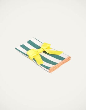 Large Napkins Set Of 2 La DoubleJ: Riviera Green NAP0010LIN001