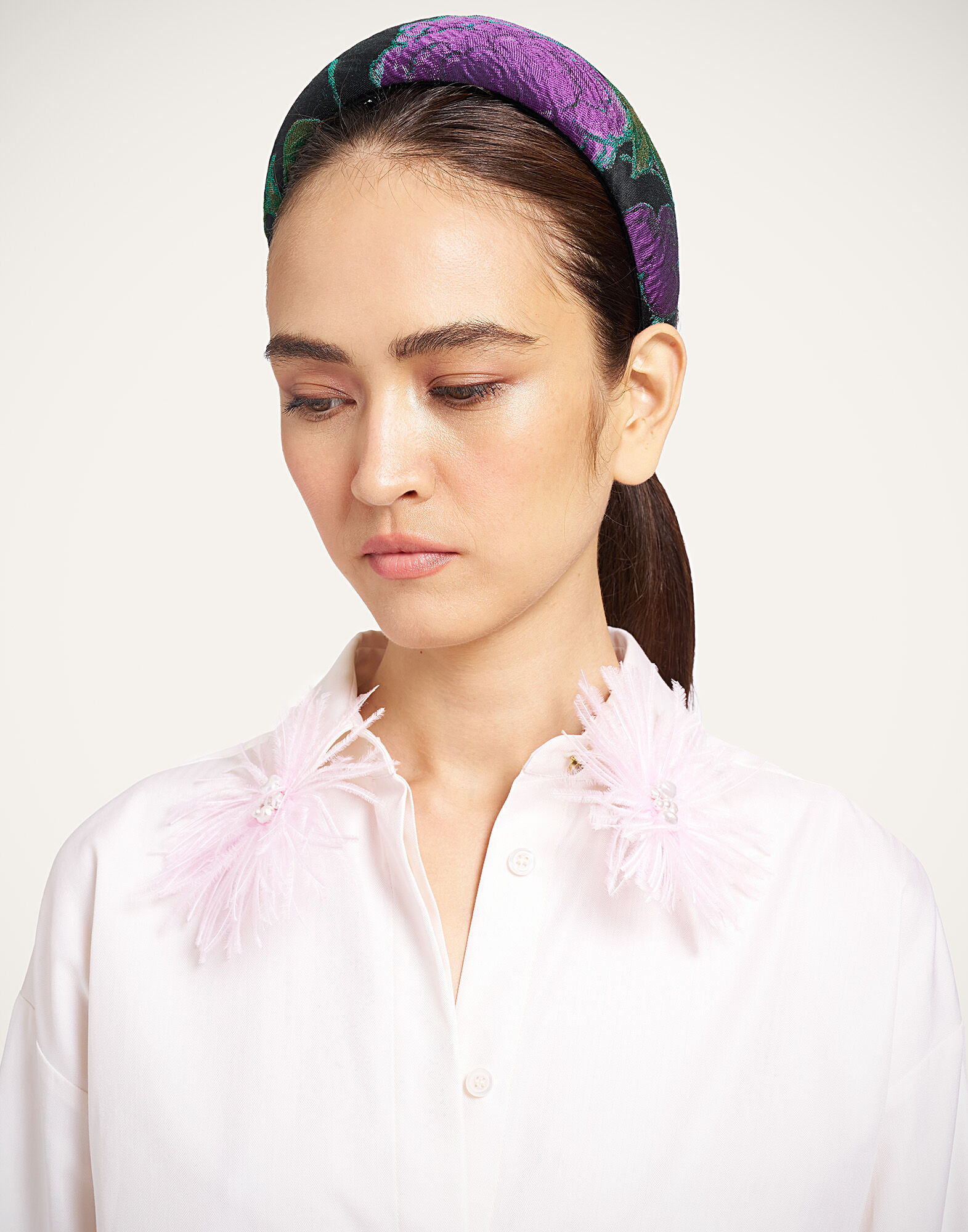 Medici Headband La DoubleJ: Botanical Black HEB0017JCQ144