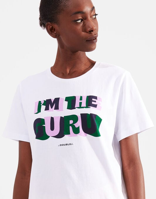 Slogan T-shirt La DoubleJ: I'm The Guru Slogan T-shirt LaDoubleJ: I'm The Guru SHI0031JER010