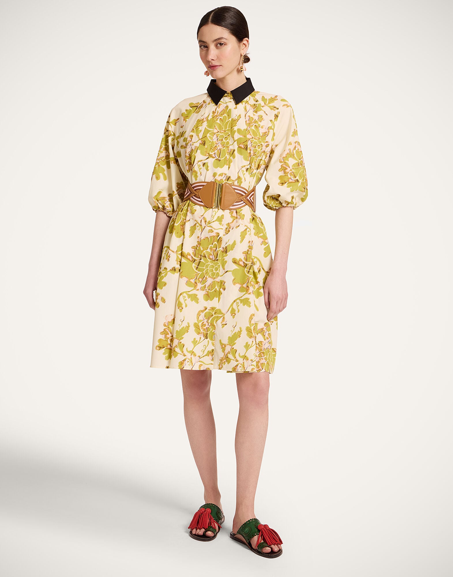 Sunburst Dress La DoubleJ: Oasis Green Sunburst Dress La DoubleJ: Oasis Green DRE0471COT039