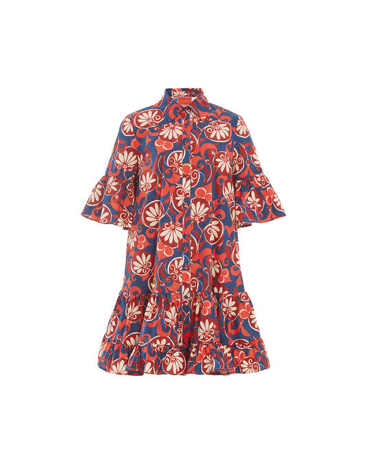 Choux Dress La DoubleJ: Moonflower Navy DRE0754COT043