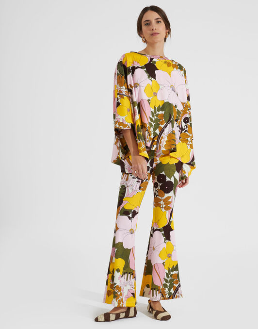 Meditation Pants La DoubleJ: Big Flower Rose Meditation Pants La DoubleJ: Big Flower Rose TRO0055INT001