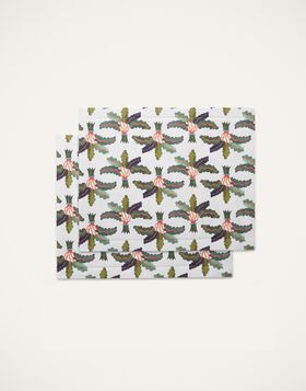 Placemat Set Of 2 La DoubleJ: Palms TBM0001LIN005