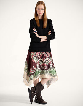Sporty Foulard Dress La DoubleJ: Portal Placée Brown DRE0639JER040