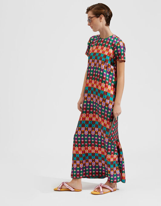 Swing Dress La DoubleJ: Mezzaluna Rainbow Swing Dress La DoubleJ: Mezzaluna Rainbow DRE0001SIL001